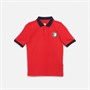 Castore Junior FR Feyenoord Heritage Pique Polo Chinese Rood