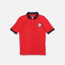 Castore Junior FR Feyenoord Heritage Piqué Polo Chinesisch Rot