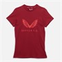 Castore Dame SFC Sevilla FC Rejse Logo T-Shirt Biking Rød