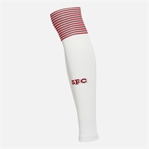 Castore SFC Sevilla FC 23 / 24 Home Alternate Stutzen ohne Fuß Brilliant White / True Red