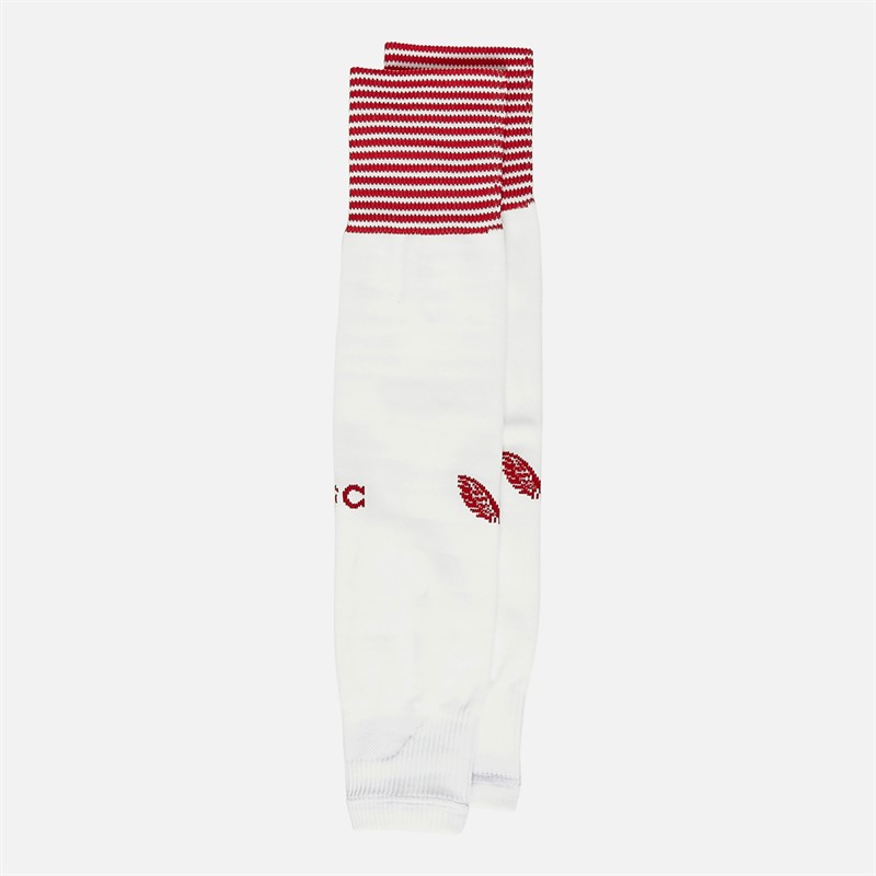 Castore SFC Sevilla FC 23/24 Thuissokken Zonder Voet Briljant Wit/Echt Rood