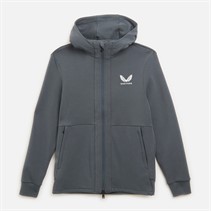 Castore Womens Hooded Travel Jacket Dark Slate