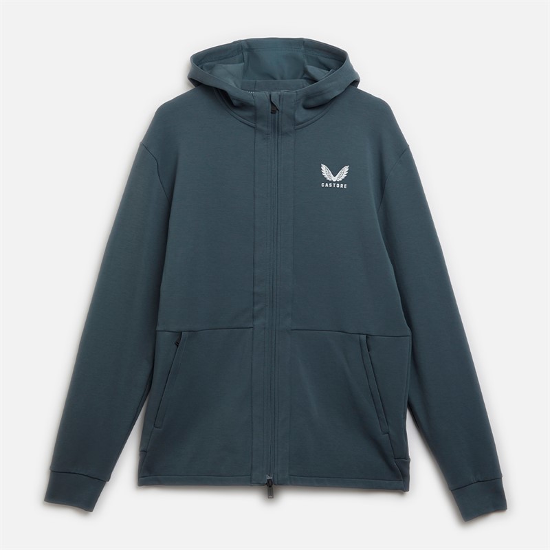 Castore Mens Hooded Travel Jacket Dark Slate