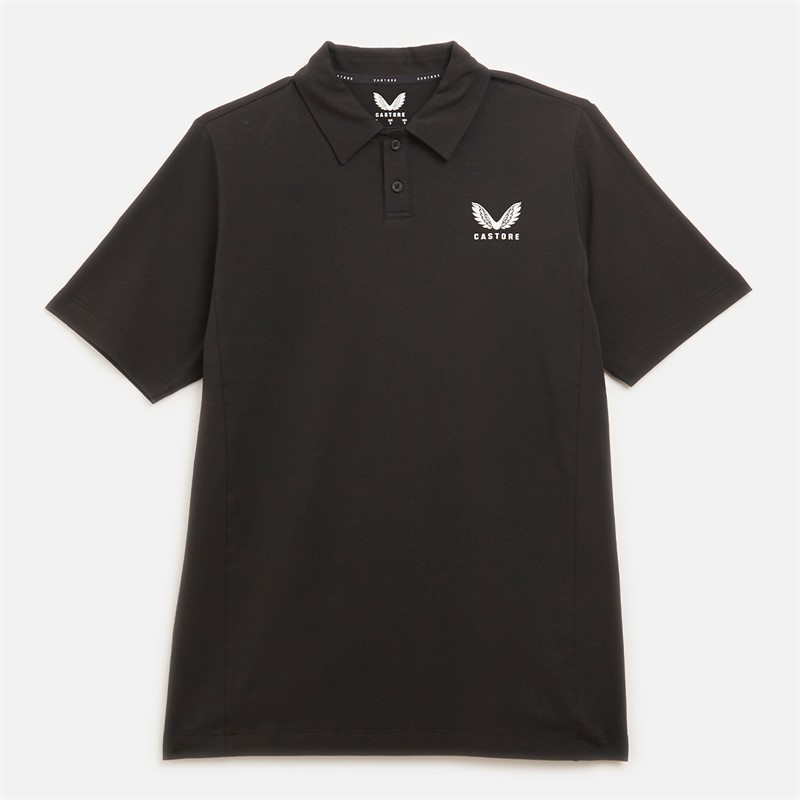 Castore Mens Travel Polo Caviar