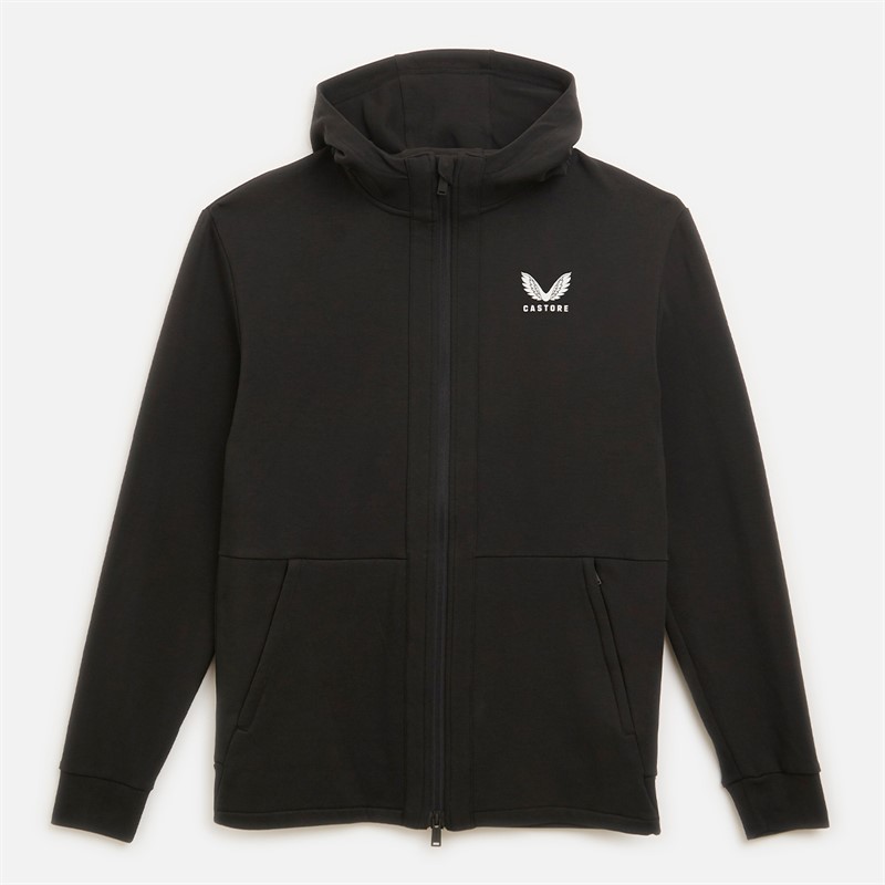 Castore Mens Hooded Travel Jacket Caviar