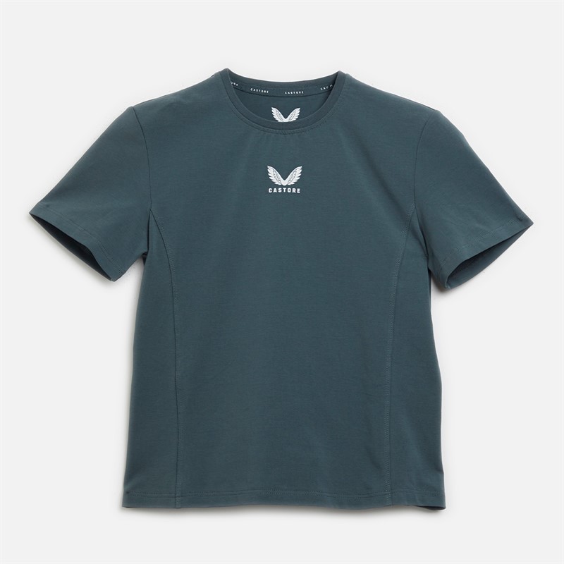 Castore Junior Boys Travel T-Shirt Dark Slate