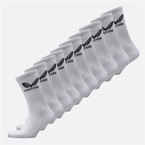 Castore Ten Pack Cushioned Crew Socks White