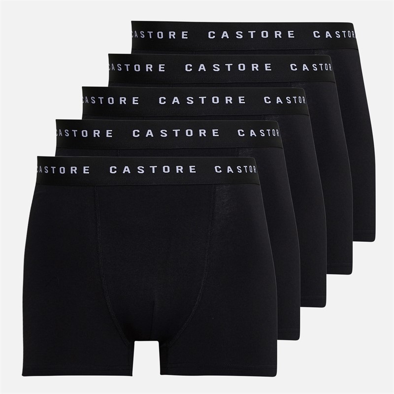 Castore Mens Malan Five Pack Boxers Black