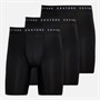Castore Mens Rudor Three Pack Long Performance Boxers Black