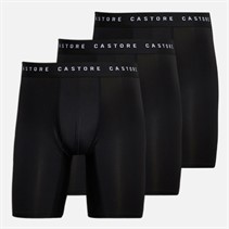 Castore Mens Rudor Three Pack Long Performance Boxers Black