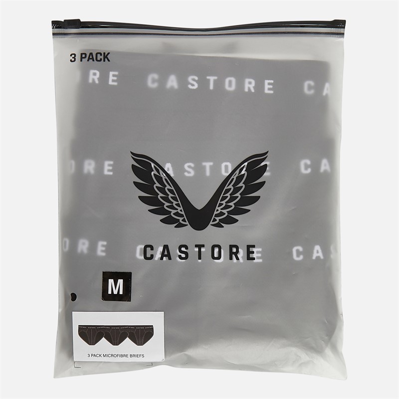 Castore Mens Bligh Three Pack Performance Briefs Black