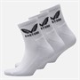 Castore Three Pack Cushioned Quarter Socks White