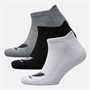Castore Three Pack No Show Socks White/Black/Grey