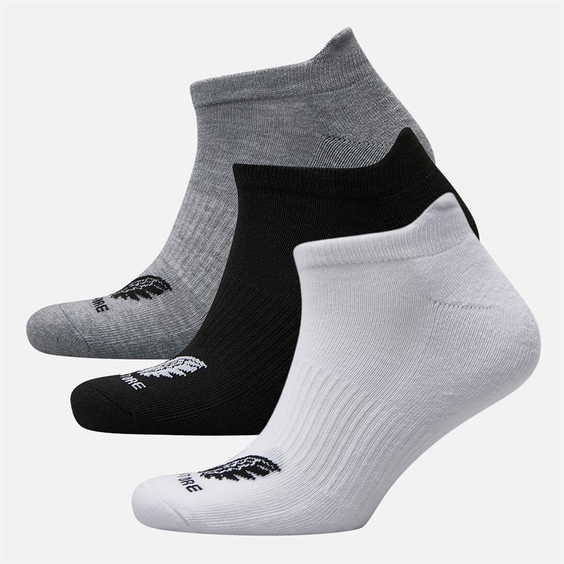 Castore Three Pack No Show Socks White/Black/Grey