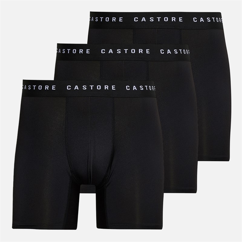 Castore Mens Hegg Three Pack Medium Performance Boxers Black