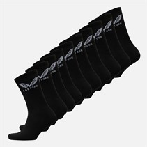 Castore Ten Pack Cushioned Crew Socks Black