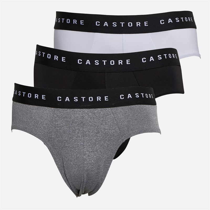 Castore Mens Astill Three Pack Performance Briefs Black/White/Grey