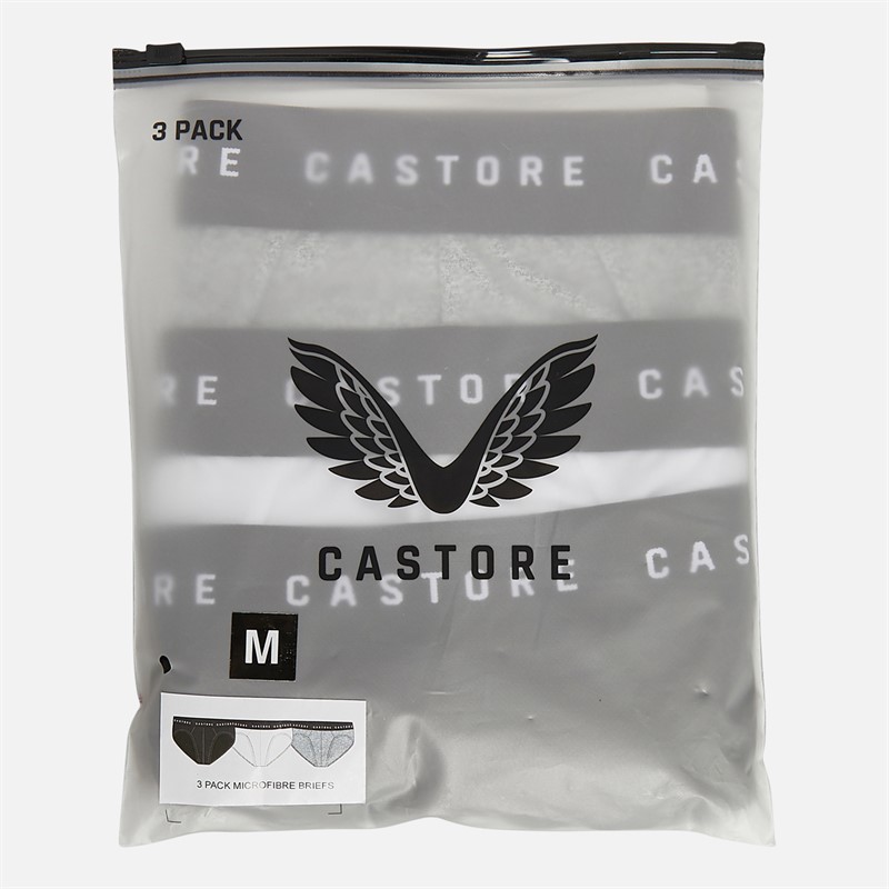 Castore Mens Astill Three Pack Performance Briefs Black/White/Grey