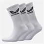 Castore Three Pack Cushioned Crew Socks White