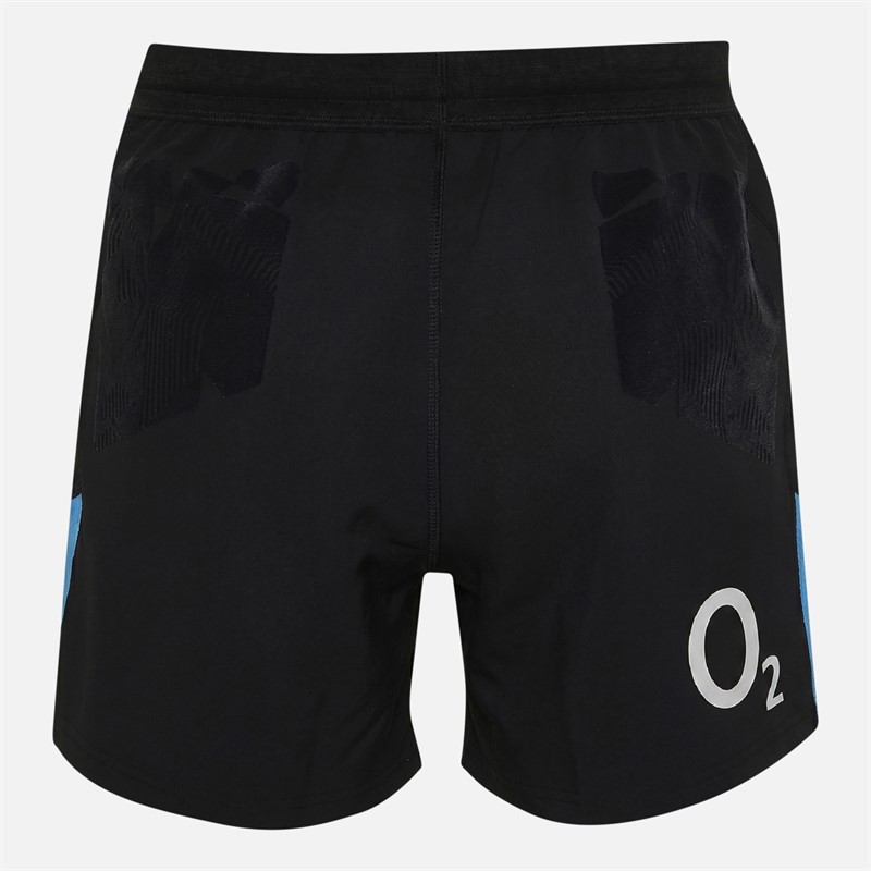 Castore Mens RFU England Rugby 25/26 Alternate Pro Shorts Caviar/Swim Cap