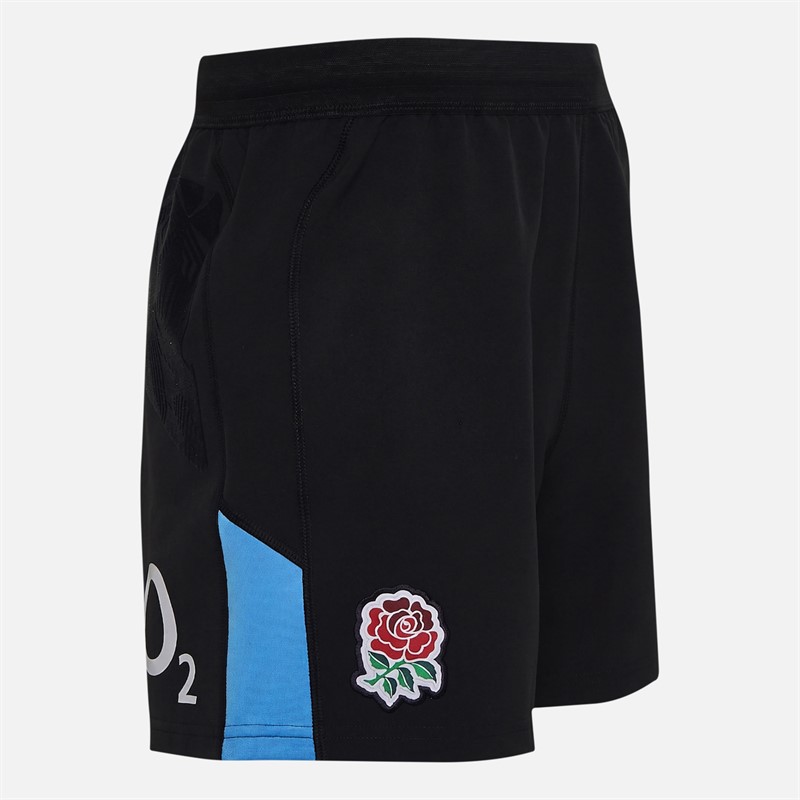 Castore Mens RFU England Rugby 25/26 Alternate Pro Shorts Caviar/Swim Cap