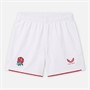 Castore Junior RFU England Rugby 25/26 Home Shorts Brilliant White/Lipstick Red