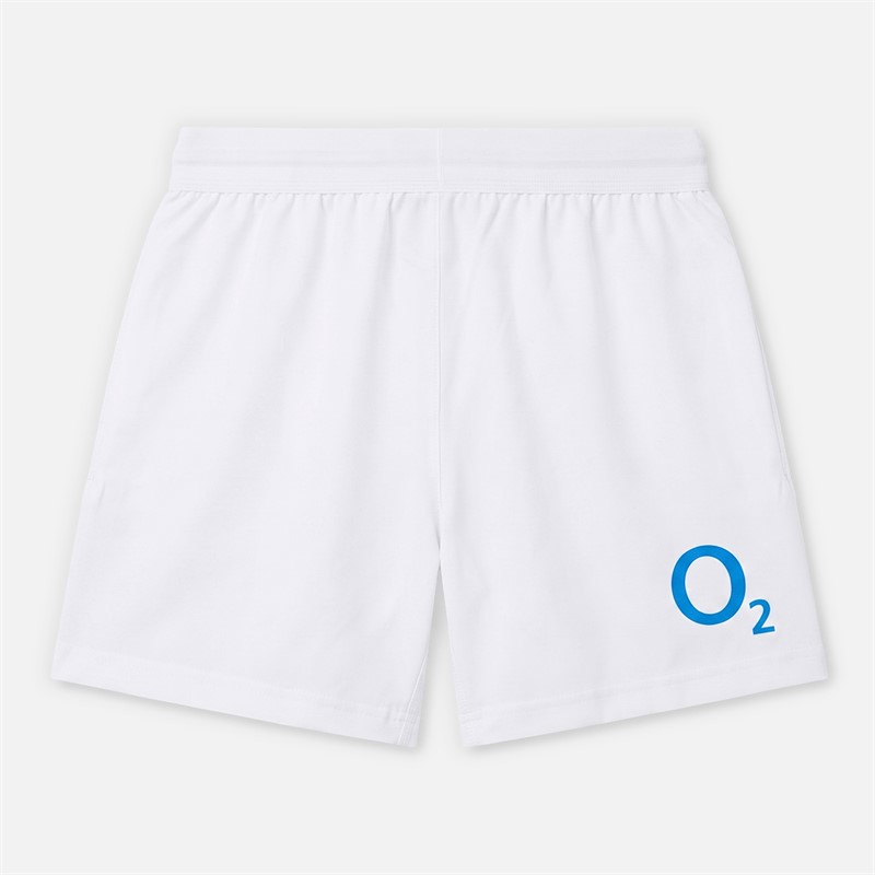 Castore Junior RFU England Rugby 25/26 Home Shorts Brilliant White/Lipstick Red