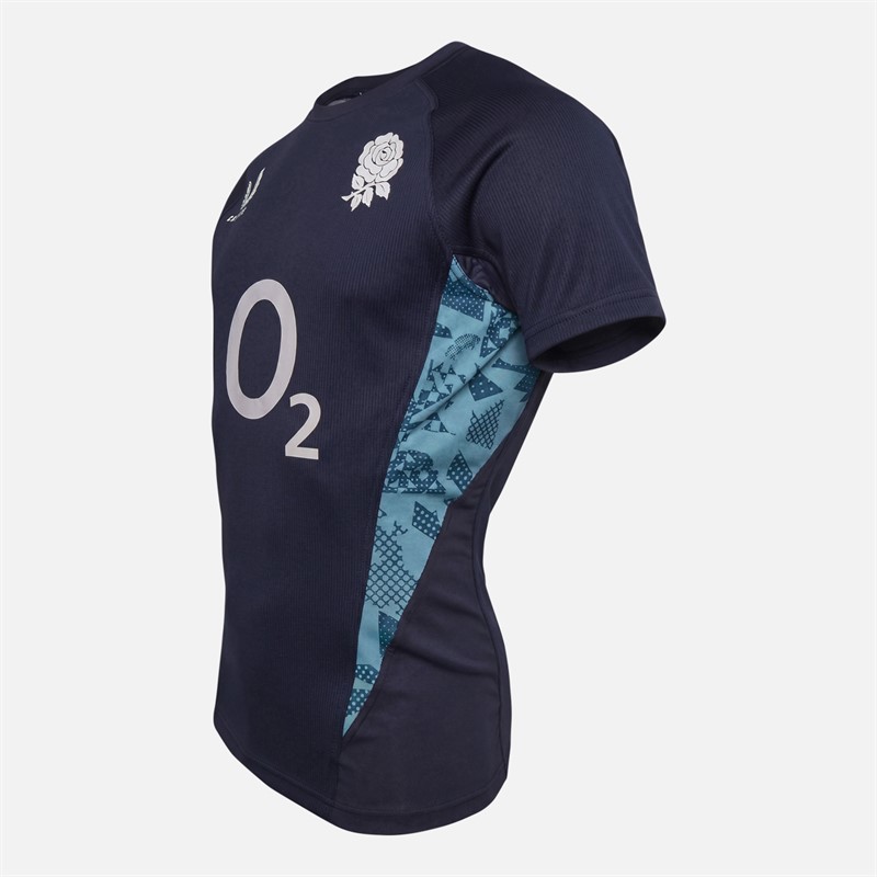Castore Mens RFU England Rugby Contact Jersey Inkwell/Storm Blue