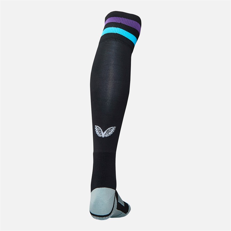 Castore Junior RFU England Rugby 25/26 Alternate Socks Caviar/Swim Cap/Royal Purple