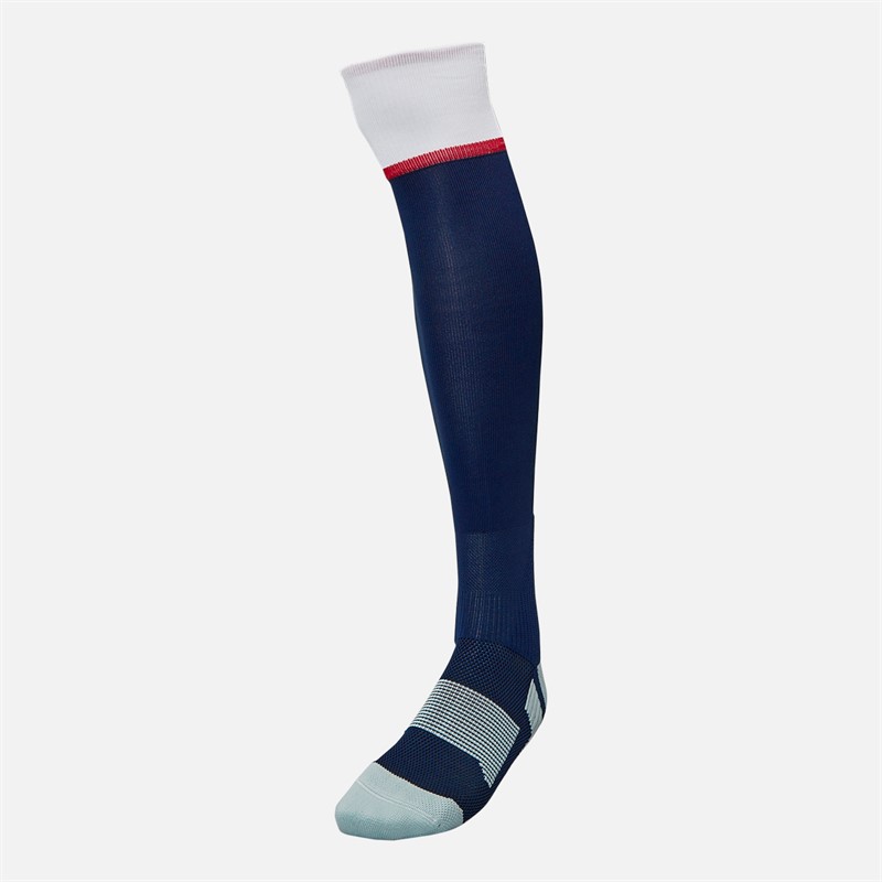 Castore Junior RFU England Rugby 25/26 Home Socks Peacoat/Brilliant White/Lipstick Red