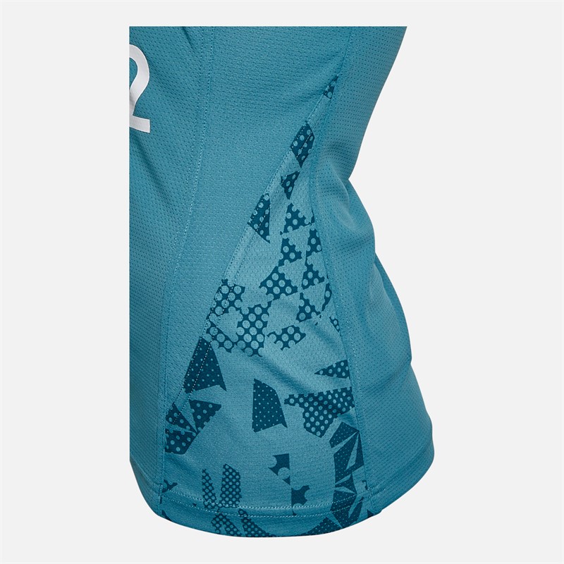 Castore Womens RFU England Rugby Performance Racer Back Vest Storm Blue