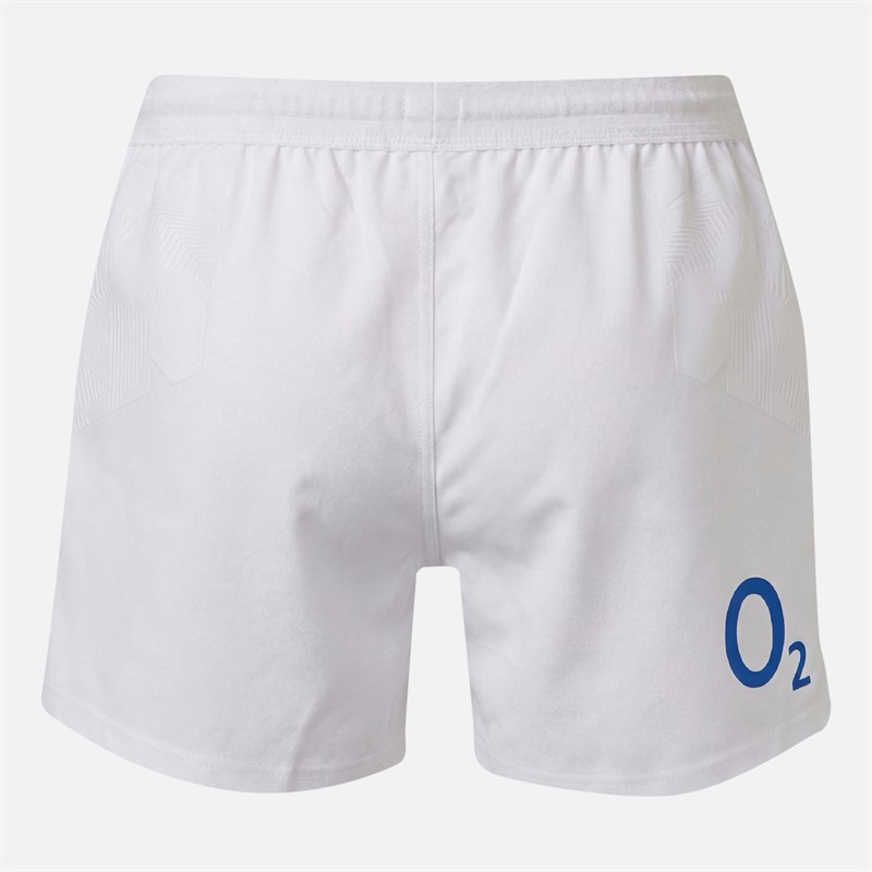 Castore Mens RFU England Rugby 25/26 Home Pro Shorts Brilliant White/Lipstick Red