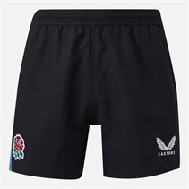 Castore Mens RFU England Rugby 25/26 Alternate Shorts Caviar/Swim Cap