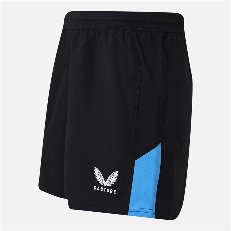 Castore Mens RFU England Rugby 25/26 Alternate Shorts Caviar/Swim Cap