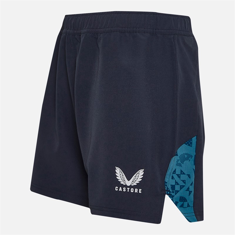 Castore Mens RFU England Rugby Contact Shorts Inkwell/Storm Blue