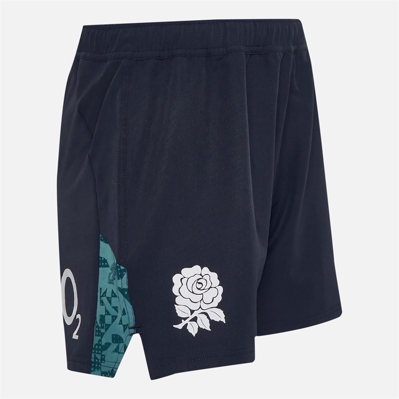 Castore Mens RFU England Rugby Contact Shorts Inkwell/Storm Blue
