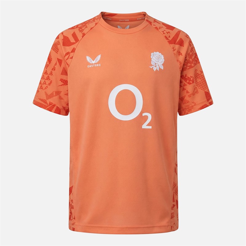 Castore Junior RFU England Rugby Performance T-Shirt Melon