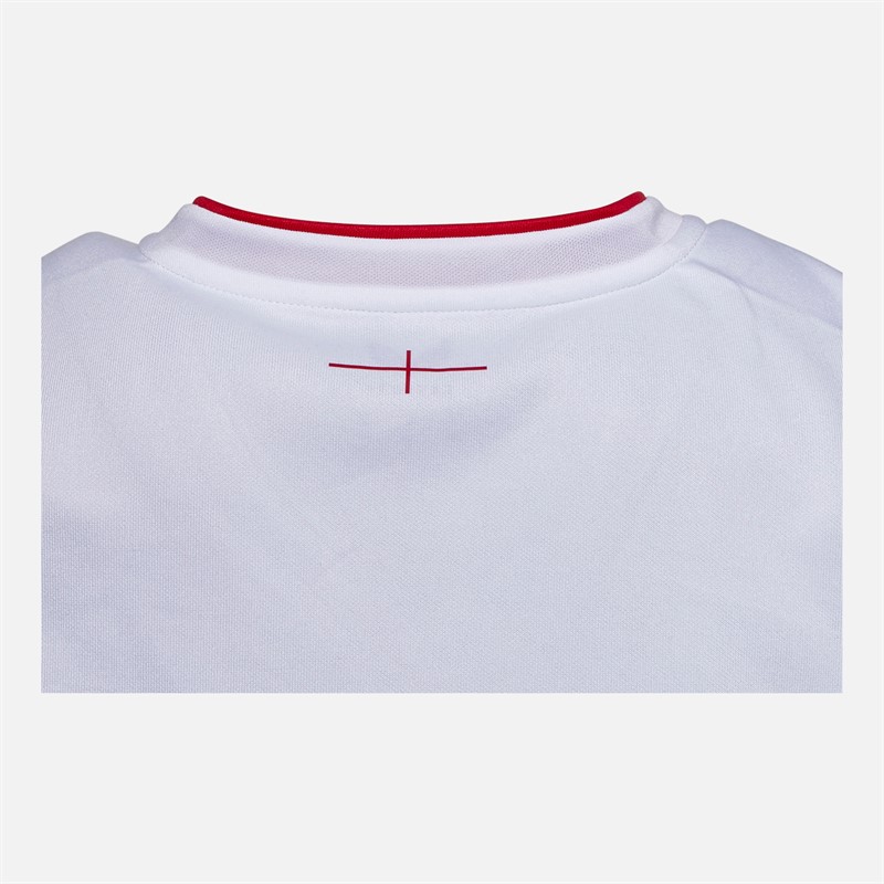 Castore Mens RFU England Rugby 25/26 Home Pro Jersey Brilliant White/Lipstick Red