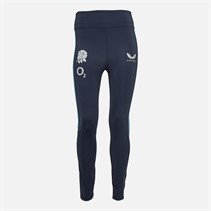 Castore Womens RFU England Rugby Performance Leggings Inkwell/Storm Blue