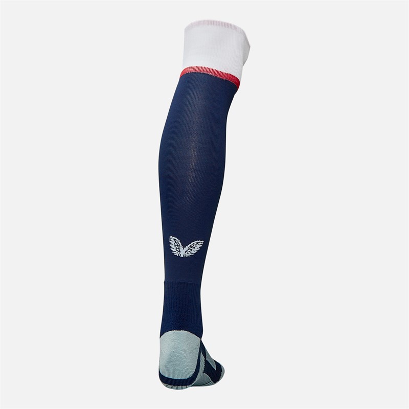 Castore RFU England Rugby 25/26 Home Socks Peacoat/Brilliant White/Lipstick Red