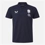 Castore Mens RFU England Rugby Travel Polo Shirt Inkwell