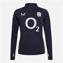 Castore Womens RFU England Rugby Performance Midlayer 1/4 Zip Top Inkwell/Storm Blue
