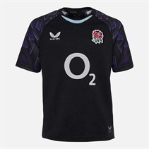 Castore Junior RFU England Rugby Red Roses 25/26 Alternate Jersey Caviar/Atomiser