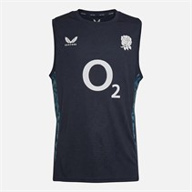 Castore Mens Plus Size RFU England Rugby Performance Sleeveless Top Inkwell/Storm Blue