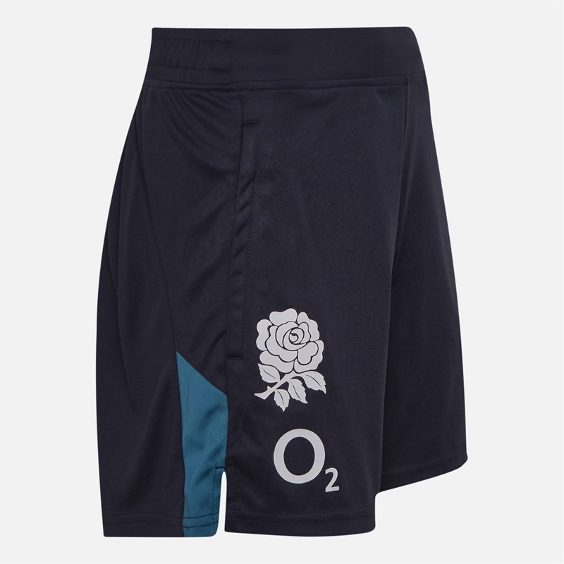 Castore Womens RFU England Rugby Performance Knit Shorts Inkwell/Storm Blue