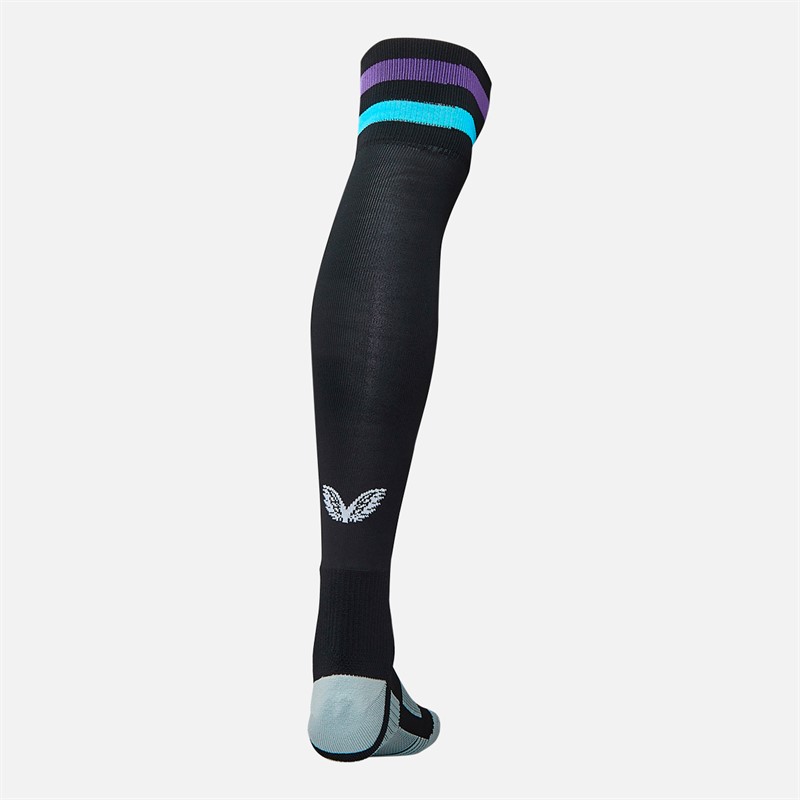 Castore RFU England Rugby 25/26 Alternate Socks Caviar/Swim Cap/Royal Purple