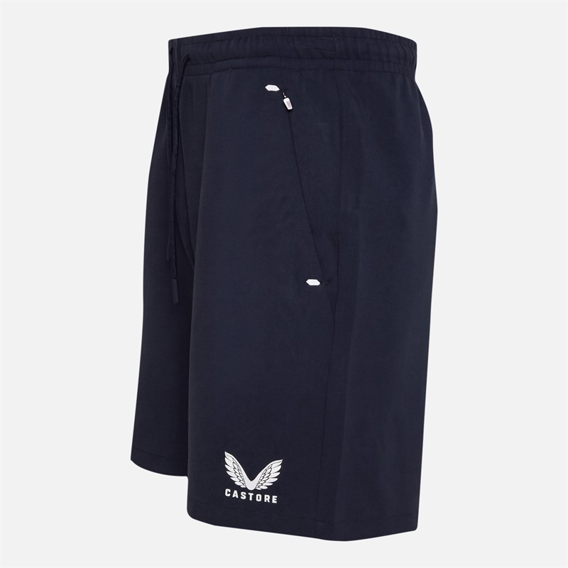 Castore Mens RFU England Rugby Travel Knit Shorts Inkwell
