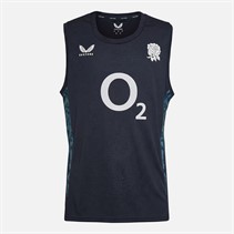 Castore Mens Plus Size RFU England Rugby Performance Singlet Vest Inkwell/Storm Blue