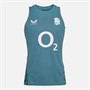 Castore Womens RFU England Rugby Performance Sleeveless Top Storm Blue