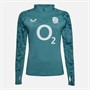 Castore Womens RFU England Rugby Performance Midlayer 1/4 Zip Top Storm Blue